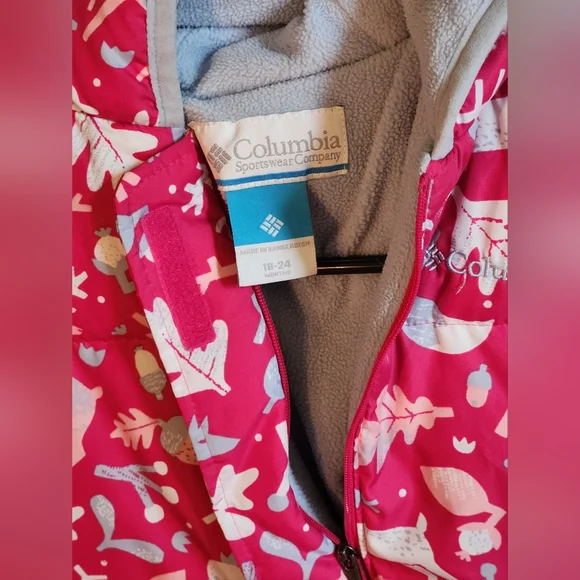 Girls 18-24 month Colombia full body zip up snowsuit - Picture 3 of 3